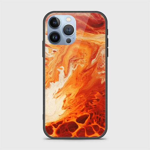 iPhone 14 Pro Cover- Mystic Marble Series - HQ Ultra Shine Premium Infinity Glass Soft Silicon Borders Case