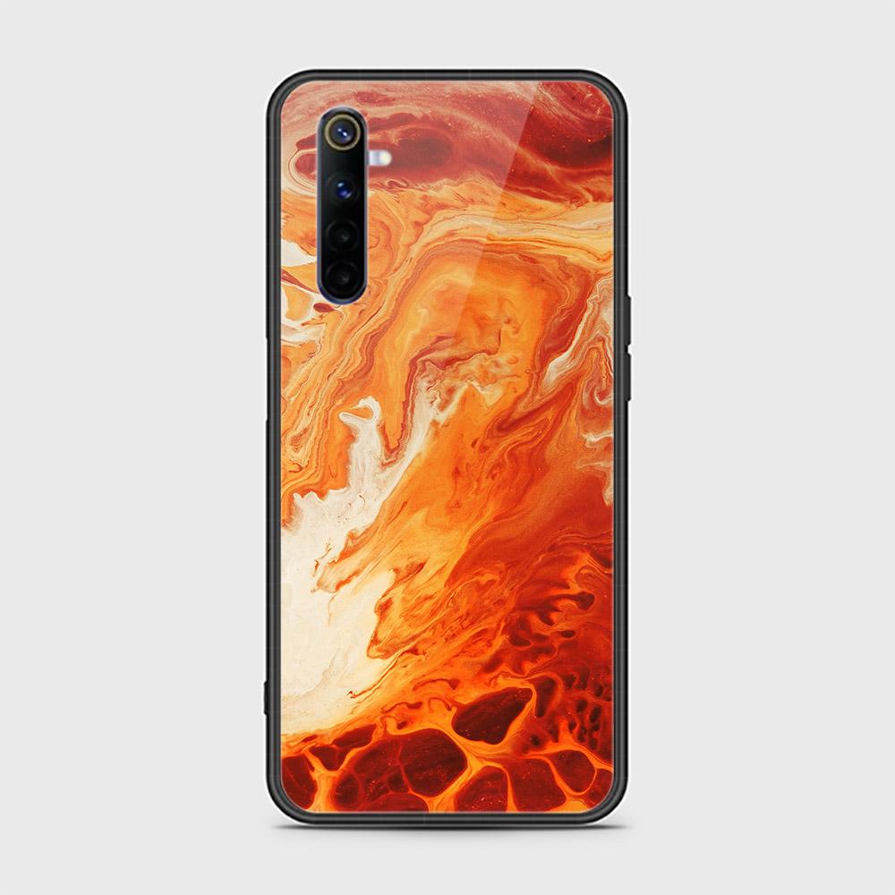 Realme 6 Cover - Mystic Marble Series - HQ Ultra Shine Premium Infinity Glass Soft Silicon Borders Case