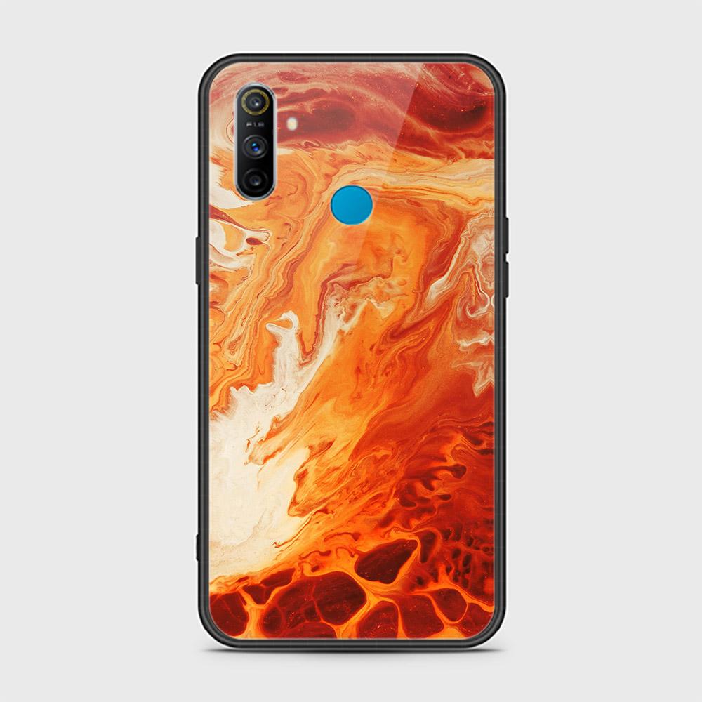 Realme C3 Cover - Mystic Marble Series - HQ Ultra Shine Premium Infinity Glass Soft Silicon Borders Case