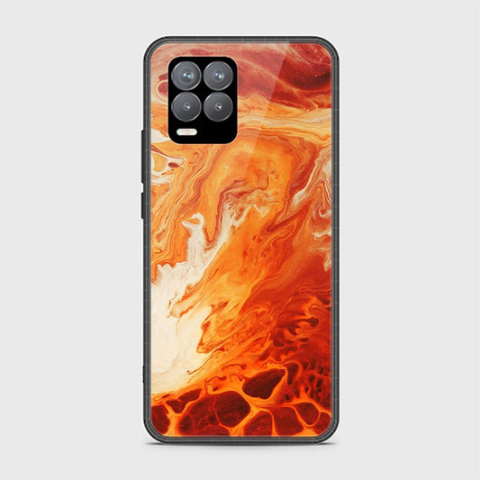 Realme 8 Cover - Mystic Marble Series - HQ Ultra Shine Premium Infinity Glass Soft Silicon Borders Case