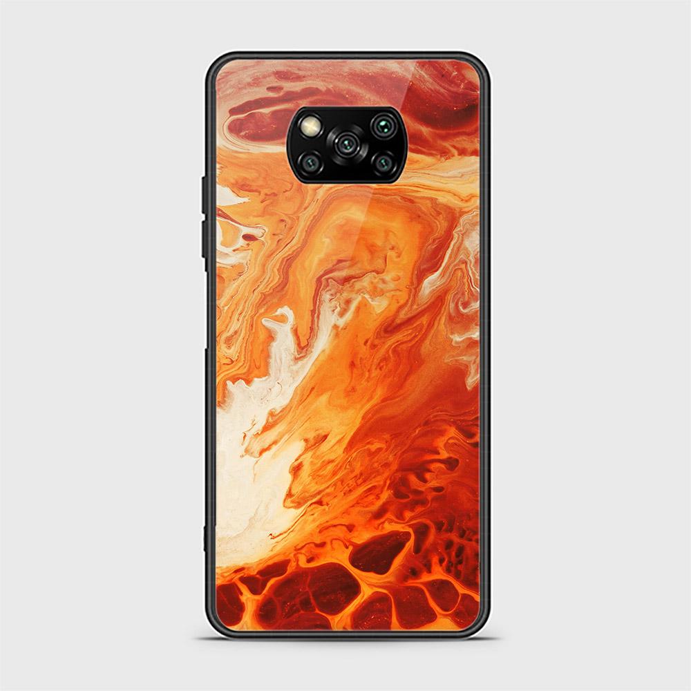 Xiaomi Poco X3 Cover - Mystic Marble Series - HQ Ultra Shine Premium Infinity Glass Soft Silicon Borders Case