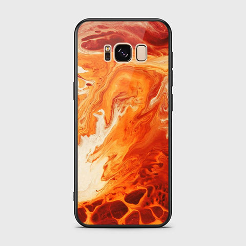 Samsung Galaxy S8 Plus Cover - Mystic Marble Series - HQ Ultra Shine Premium Infinity Glass Soft Silicon Borders Case