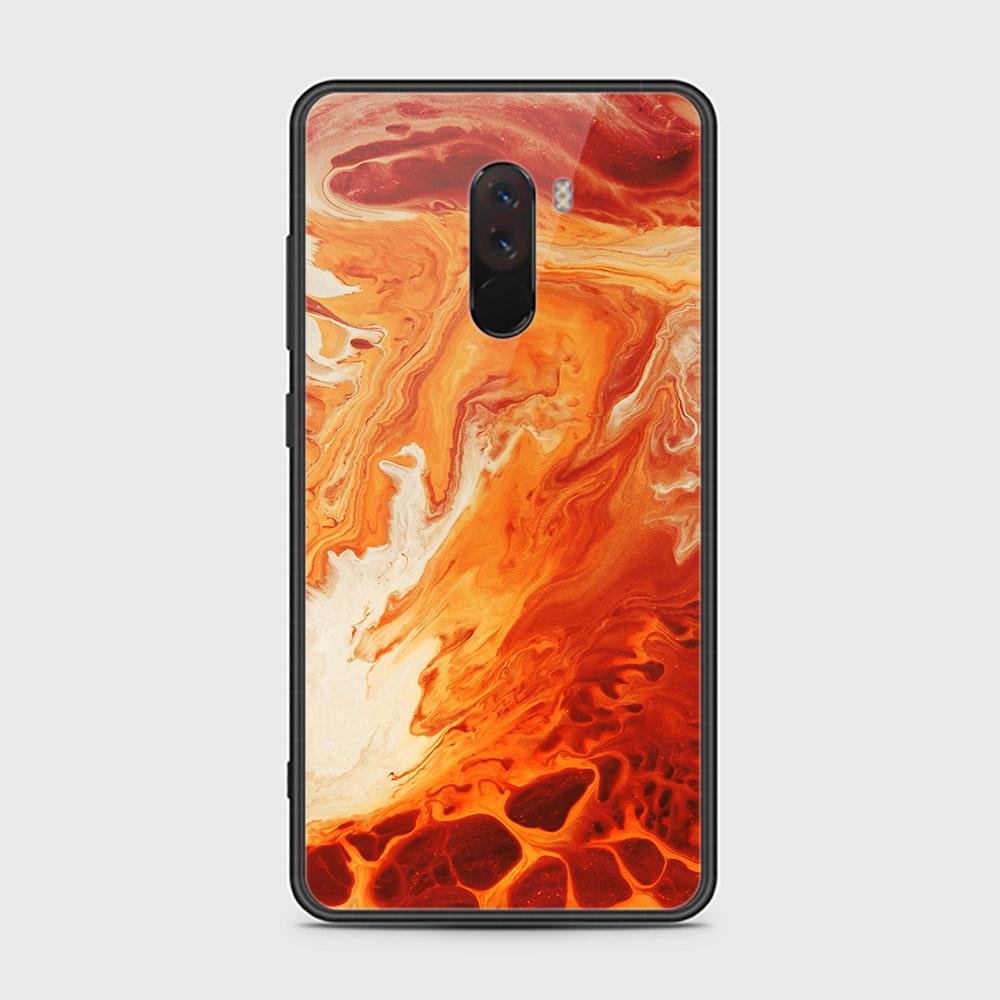 Xiaomi Pocophone F1 Cover - Mystic Marble Series - HQ Ultra Shine Premium Infinity Glass Soft Silicon Borders Case