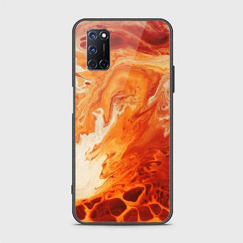 Oppo A92 Cover - Mystic Marble Series - HQ Ultra Shine Premium Infinity Glass Soft Silicon Borders Case