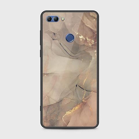 Huawei Y9 2018 Cover - Mystic Marble Series - HQ Ultra Shine Premium Infinity Glass Soft Silicon Borders Case