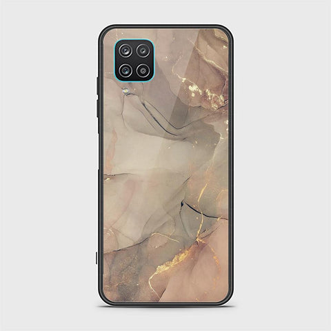 Samsung Galaxy A12 Cover - Mystic Marble Series - HQ Ultra Shine Premium Infinity Glass Soft Silicon Borders Case