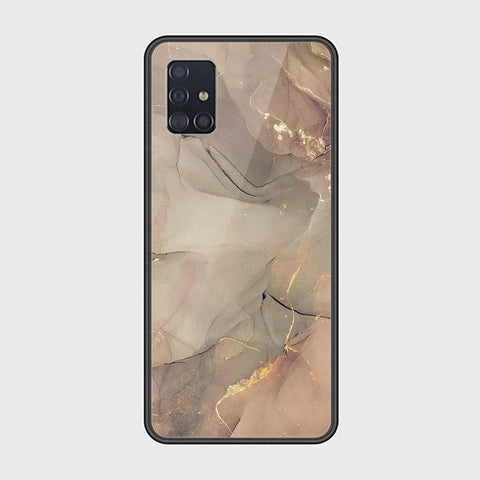 Samsung Galaxy A51 Cover - Mystic Marble Series - HQ Ultra Shine Premium Infinity Glass Soft Silicon Borders Case