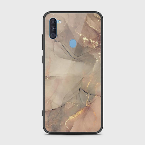 Samsung Galaxy A11 Cover - Mystic Marble Series - HQ Ultra Shine Premium Infinity Glass Soft Silicon Borders Case