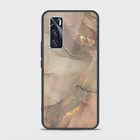 Vivo V20 SE Cover - Mystic Marble Series - HQ Ultra Shine Premium Infinity Glass Soft Silicon Borders Case