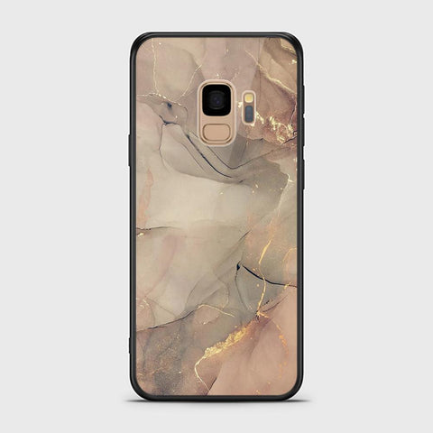 Samsung Galaxy S9 Cover - Mystic Marble Series - HQ Ultra Shine Premium Infinity Glass Soft Silicon Borders Case