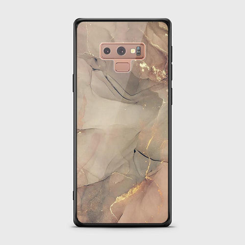 Samsung Galaxy Note 9 Cover - Mystic Marble Series - HQ Ultra Shine Premium Infinity Glass Soft Silicon Borders Case