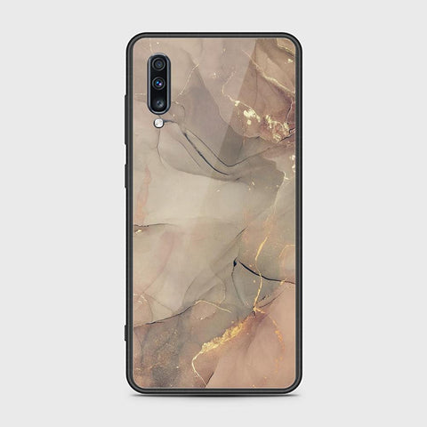 Samsung Galaxy A70s Cover - Mystic Marble Series - HQ Ultra Shine Premium Infinity Glass Soft Silicon Borders Case