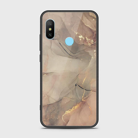 Xiaomi Redmi 6 Pro Cover - Mystic Marble Series - HQ Ultra Shine Premium Infinity Glass Soft Silicon Borders Case