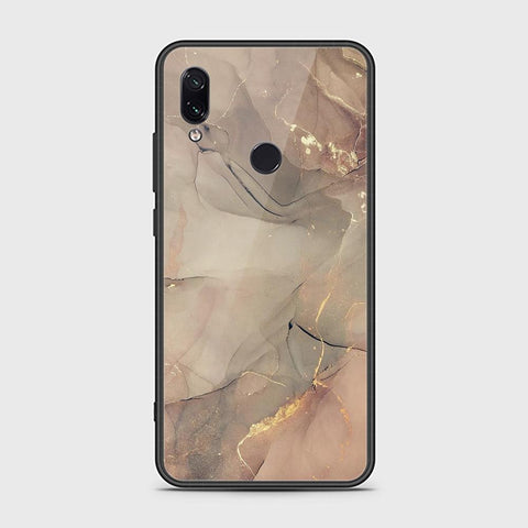 Xiaomi Redmi Note 7 Cover - Mystic Marble Series - HQ Ultra Shine Premium Infinity Glass Soft Silicon Borders Case