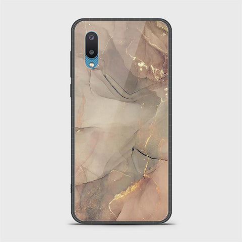 Samsung Galaxy A02 Cover - Mystic Marble Series - HQ Ultra Shine Premium Infinity Glass Soft Silicon Borders Case