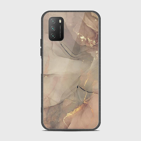 Xiaomi Redmi 9T Cover - Mystic Marble Series - HQ Ultra Shine Premium Infinity Glass Soft Silicon Borders Case