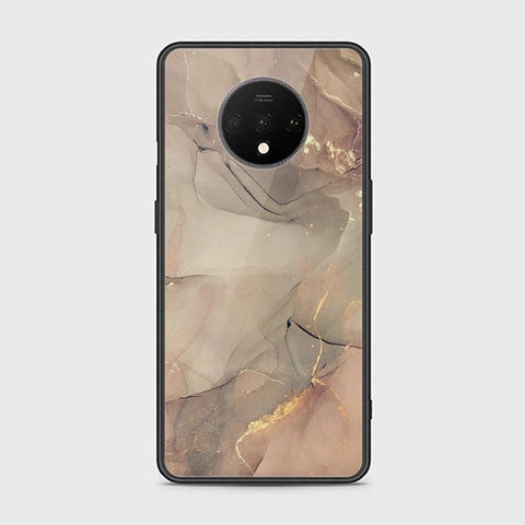 OnePlus 7T Cover - Mystic Marble Series - HQ Ultra Shine Premium Infinity Glass Soft Silicon Borders Case