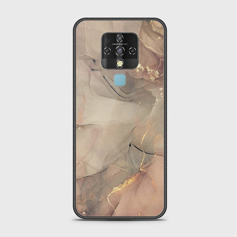 Tecno Camon 16 Cover - Mystic Marble Series - HQ Ultra Shine Premium Infinity Glass Soft Silicon Borders Case