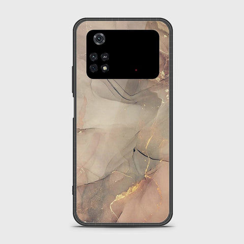 Xiaomi Poco M4 Pro 4G Cover- Mystic Marble Series - HQ Ultra Shine Premium Infinity Glass Soft Silicon Borders Case