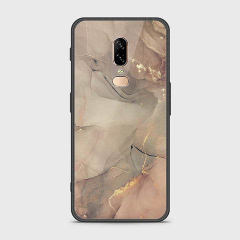 OnePlus 6 Cover- Mystic Marble Series - HQ Ultra Shine Premium Infinity Glass Soft Silicon Borders Case