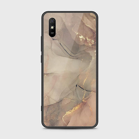 Xiaomi Redmi 9A Cover - Mystic Marble Series - HQ Ultra Shine Premium Infinity Glass Soft Silicon Borders Case