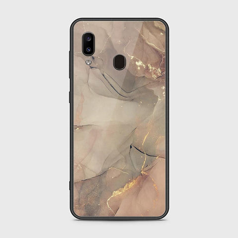 Samsung Galaxy A20 Cover - Mystic Marble Series - HQ Ultra Shine Premium Infinity Glass Soft Silicon Borders Case