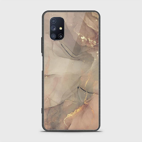 Samsung Galaxy M51 Cover - Mystic Marble Series - HQ Ultra Shine Premium Infinity Glass Soft Silicon Borders Case