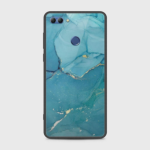 Huawei Y9 2018 Cover - Mystic Marble Series - HQ Ultra Shine Premium Infinity Glass Soft Silicon Borders Case