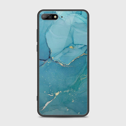 Huawei Y6 Prime 2018 Cover - Mystic Marble Series - HQ Ultra Shine Premium Infinity Glass Soft Silicon Borders Case