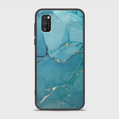 Samsung Galaxy A03s Cover - Mystic Marble Series - HQ Ultra Shine Premium Infinity Glass Soft Silicon Borders Case