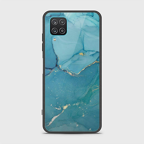 Samsung Galaxy A12 Cover - Mystic Marble Series - HQ Ultra Shine Premium Infinity Glass Soft Silicon Borders Case