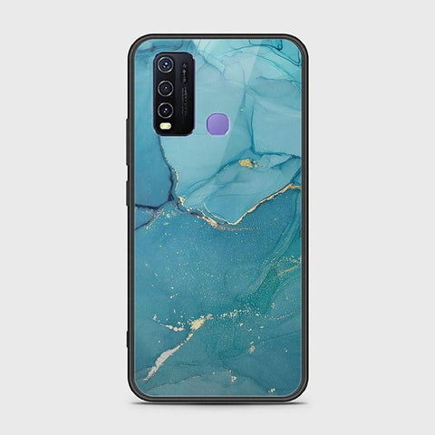 Vivo Y30 Cover - Mystic Marble Series - HQ Ultra Shine Premium Infinity Glass Soft Silicon Borders Case