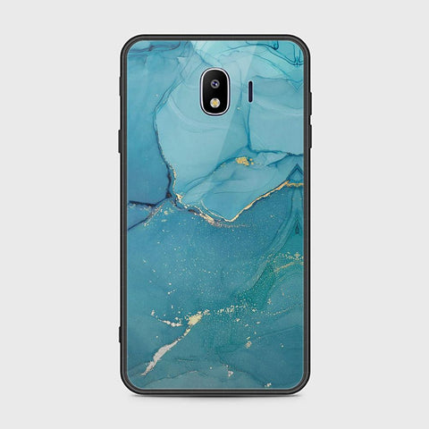 Samsung Galaxy J4 2018 Cover - Mystic Marble Series - HQ Ultra Shine Premium Infinity Glass Soft Silicon Borders Case