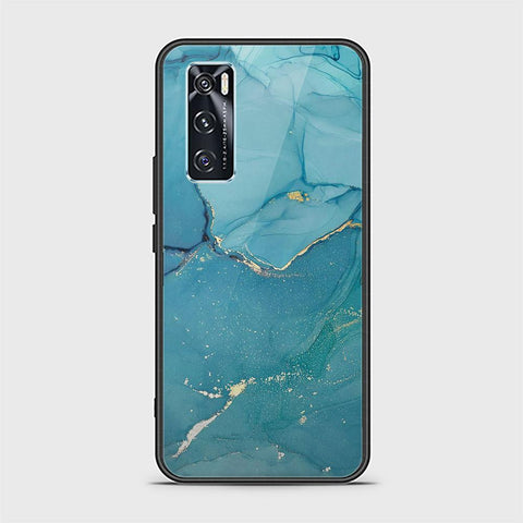 Vivo V20 SE Cover - Mystic Marble Series - HQ Ultra Shine Premium Infinity Glass Soft Silicon Borders Case