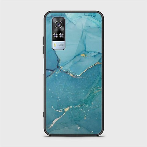 Vivo Y53s 4G Cover - Mystic Marble Series - HQ Ultra Shine Premium Infinity Glass Soft Silicon Borders Case