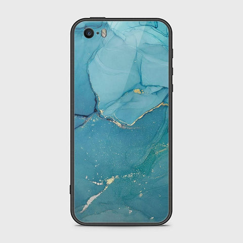 iPhone 5 Cover - Mystic Marble Series - HQ Ultra Shine Premium Infinity Glass Soft Silicon Borders Case