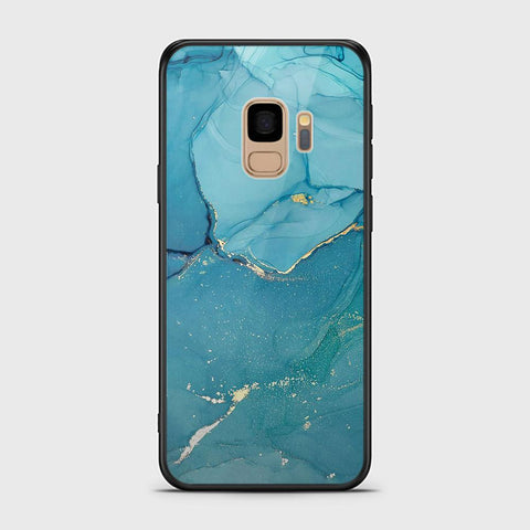 Samsung Galaxy S9 Cover - Mystic Marble Series - HQ Ultra Shine Premium Infinity Glass Soft Silicon Borders Case