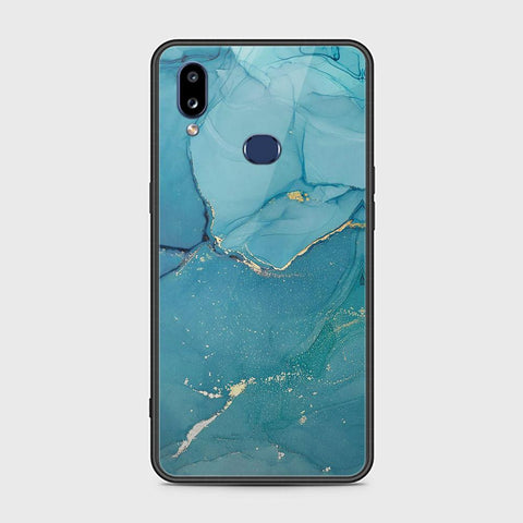 Samsung Galaxy A10s Cover - Mystic Marble Series - HQ Ultra Shine Premium Infinity Glass Soft Silicon Borders Case