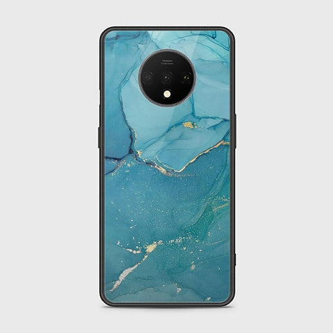 OnePlus 7T Cover - Mystic Marble Series - HQ Ultra Shine Premium Infinity Glass Soft Silicon Borders Case