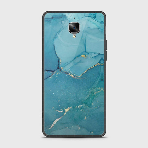 OnePlus 3 Cover- Mystic Marble Series - HQ Ultra Shine Premium Infinity Glass Soft Silicon Borders Case