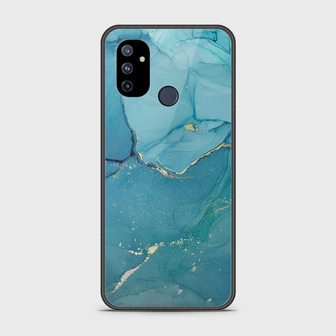 OnePlus Nord N100 Cover- Mystic Marble Series - HQ Ultra Shine Premium Infinity Glass Soft Silicon Borders Case