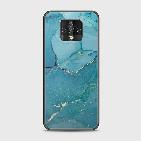 Tecno Camon 16 Cover - Mystic Marble Series - HQ Ultra Shine Premium Infinity Glass Soft Silicon Borders Case