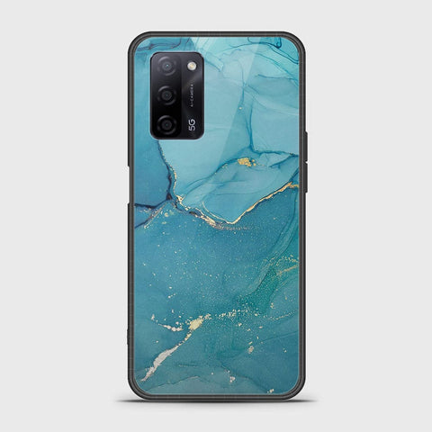 Oppo A55 5G Cover- Mystic Marble Series - HQ Ultra Shine Premium Infinity Glass Soft Silicon Borders Case