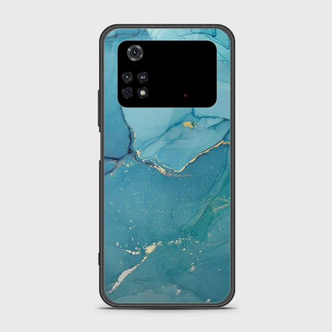 Xiaomi Poco M4 Pro 4G Cover- Mystic Marble Series - HQ Ultra Shine Premium Infinity Glass Soft Silicon Borders Case