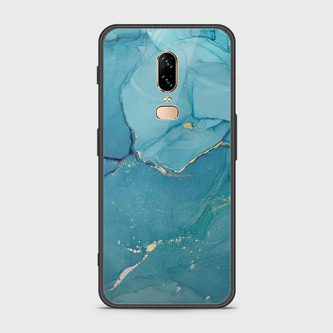 OnePlus 6 Cover- Mystic Marble Series - HQ Ultra Shine Premium Infinity Glass Soft Silicon Borders Case