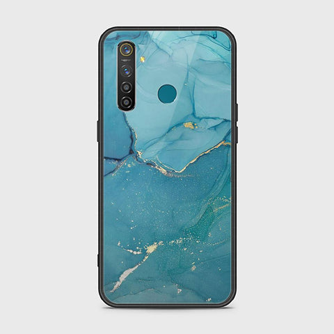 Realme 5 Pro Cover - Mystic Marble Series - HQ Ultra Shine Premium Infinity Glass Soft Silicon Borders Case