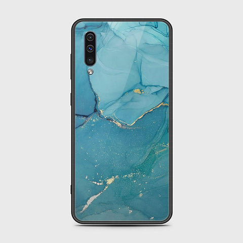 Samsung Galaxy A50s Cover - Mystic Marble Series - HQ Ultra Shine Premium Infinity Glass Soft Silicon Borders Case