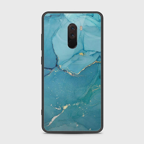 Xiaomi Pocophone F1 Cover - Mystic Marble Series - HQ Ultra Shine Premium Infinity Glass Soft Silicon Borders Case