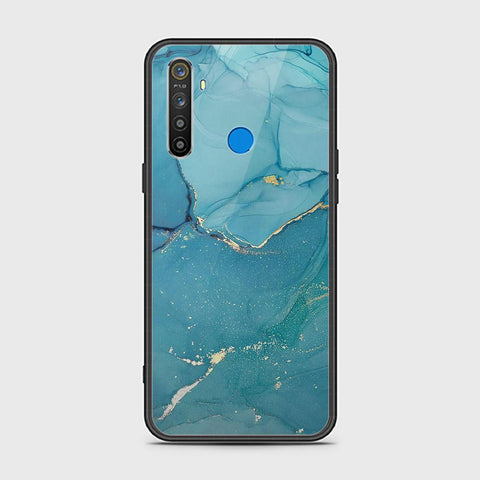 Realme 5 Cover - Mystic Marble Series - HQ Ultra Shine Premium Infinity Glass Soft Silicon Borders Case