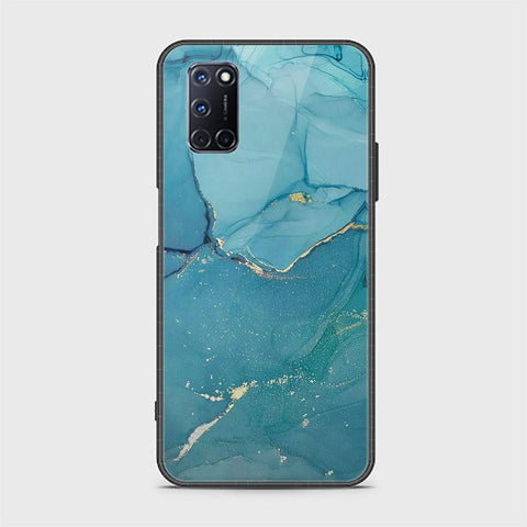 Oppo A92 Cover - Mystic Marble Series - HQ Ultra Shine Premium Infinity Glass Soft Silicon Borders Case